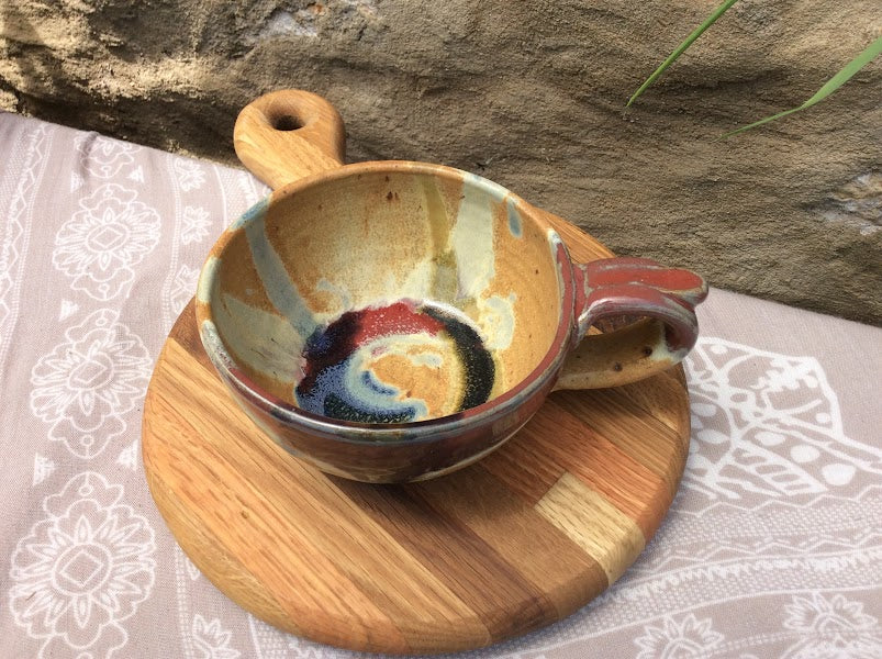 Red Splash Brie Baker – Ayers Pottery