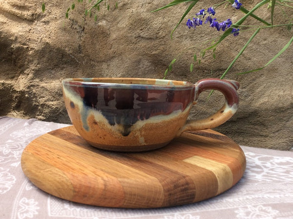 Red Splash Brie Baker – Ayers Pottery