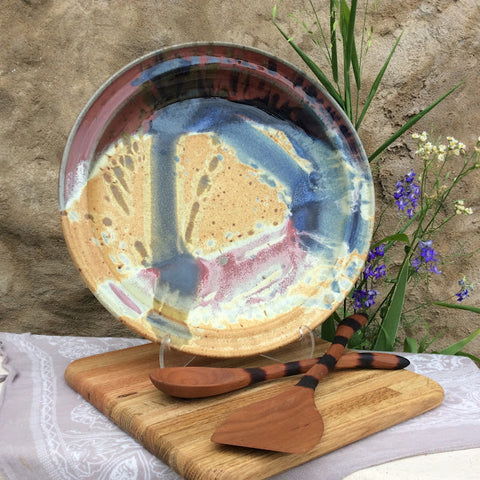 Red Splash Brie Baker – Ayers Pottery