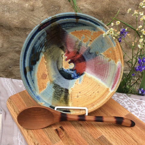 Red Splash Brie Baker – Ayers Pottery